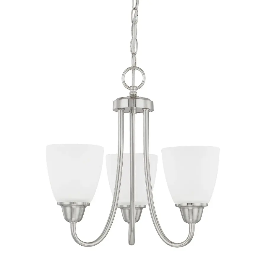 Trenton 3-Light Chandelier in Brushed Nickel