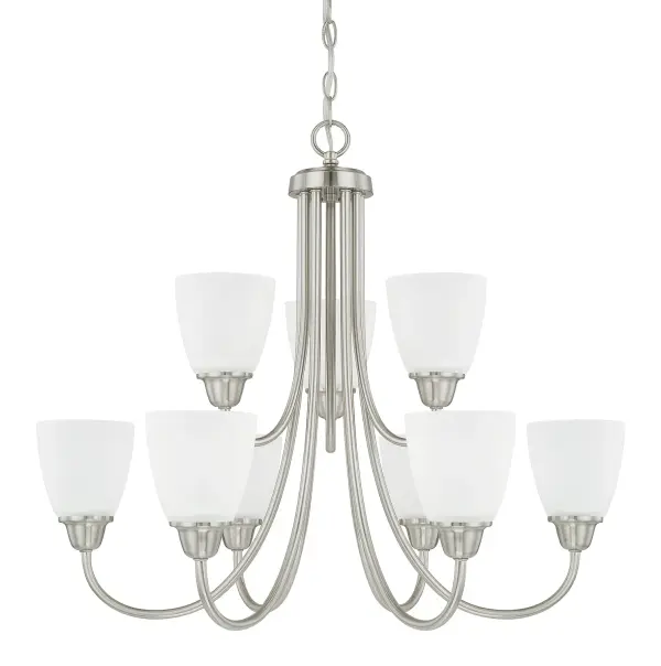 Trenton 9-Light Chandelier in Brushed Nickel