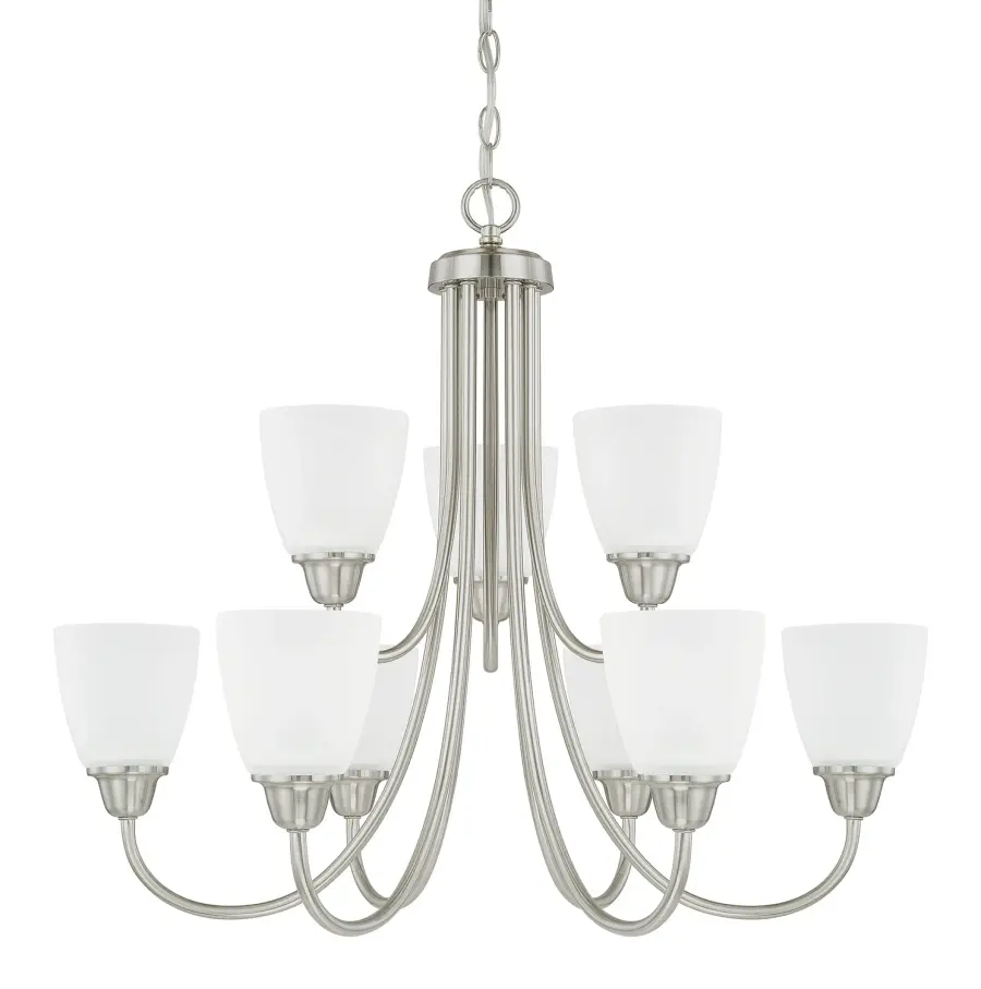 Trenton 9-Light Chandelier in Brushed Nickel