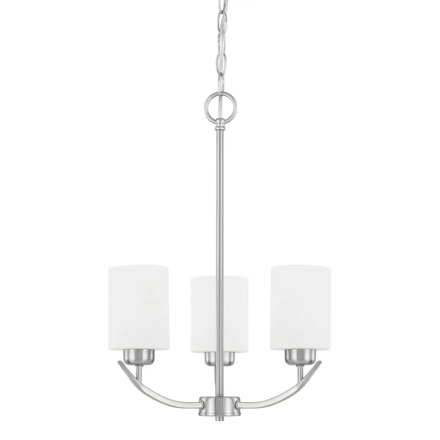 Dixon 3-Light Chandelier in Brushed Nickel