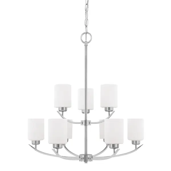 Dixon 9-Light Chandelier in Brushed Nickel