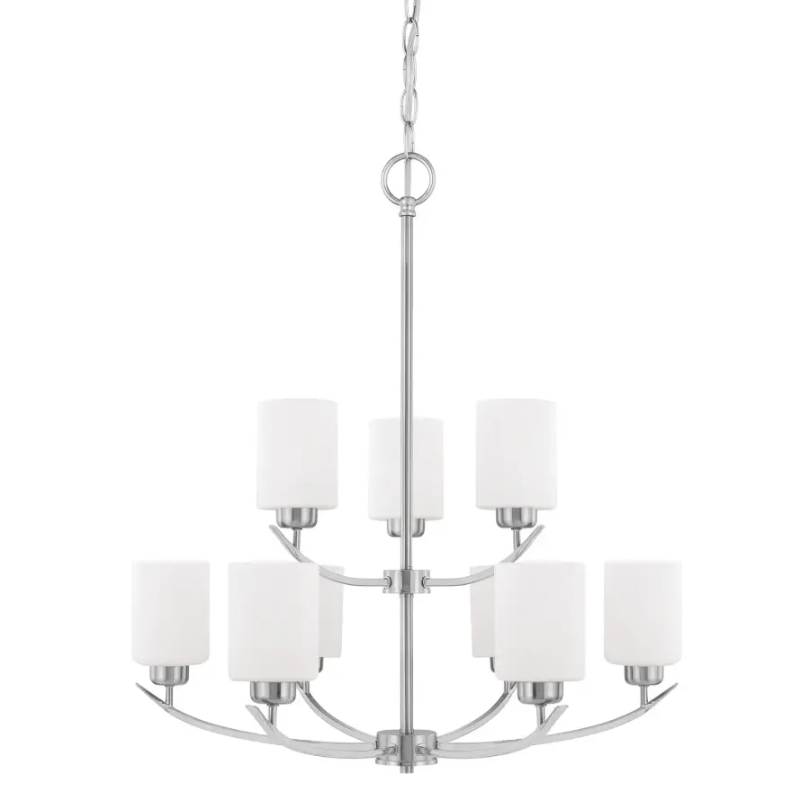 Dixon 9-Light Chandelier in Brushed Nickel
