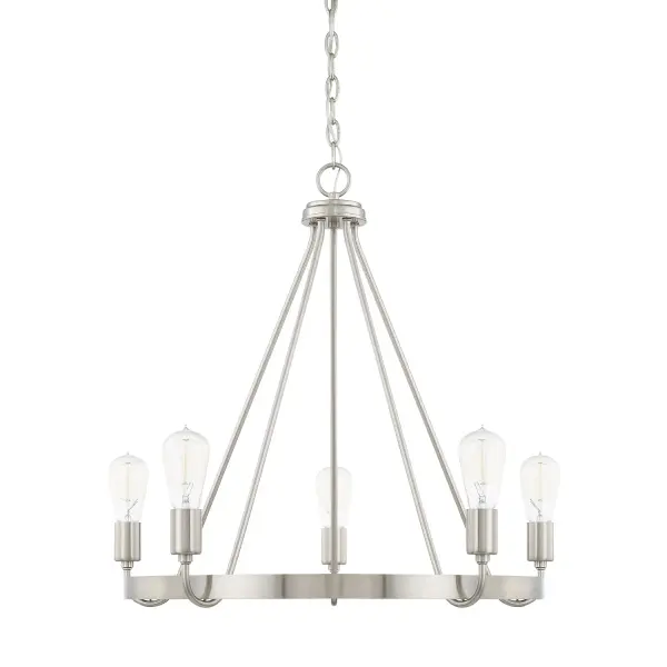 Tanner 5-Light Chandelier in Brushed Nickel