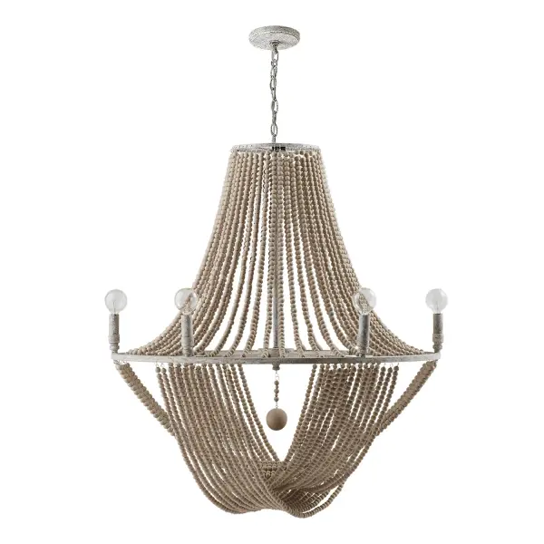 Kayla 6-Light Chandelier in Mystic Sand