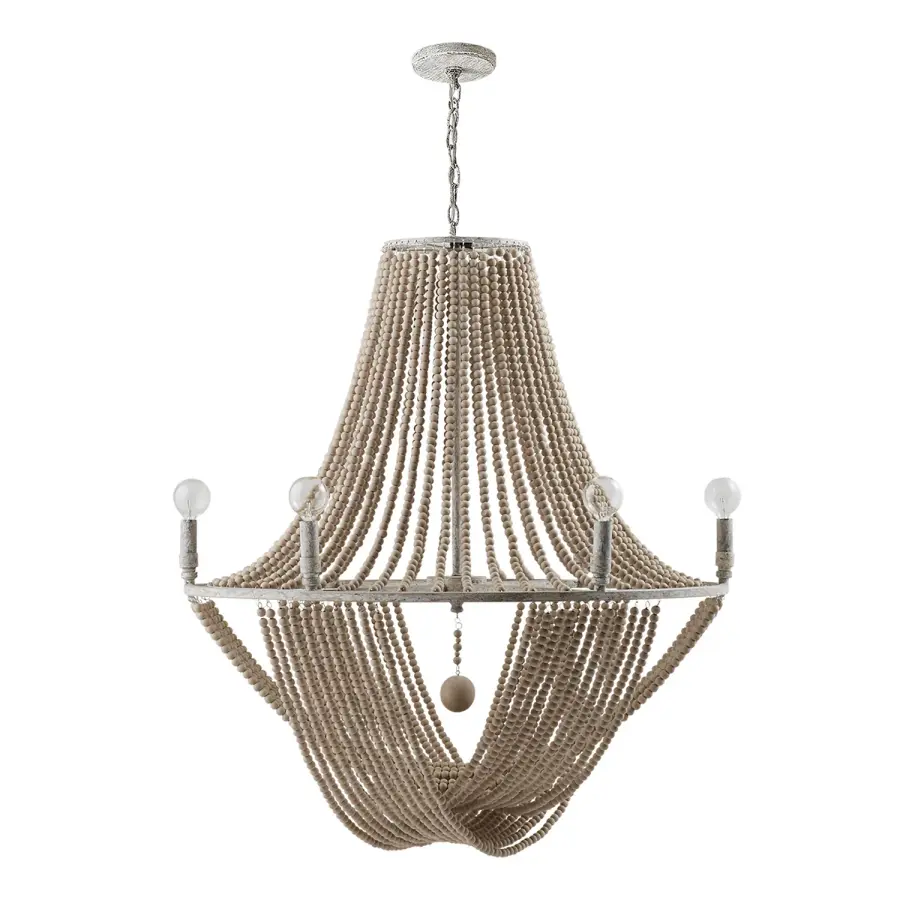 Kayla 6-Light Chandelier in Mystic Sand