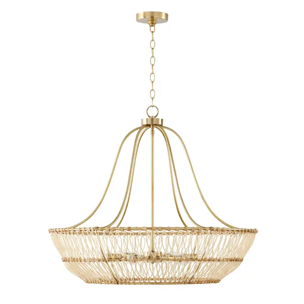 Wren 6-Light Chandelier in Matte Brass