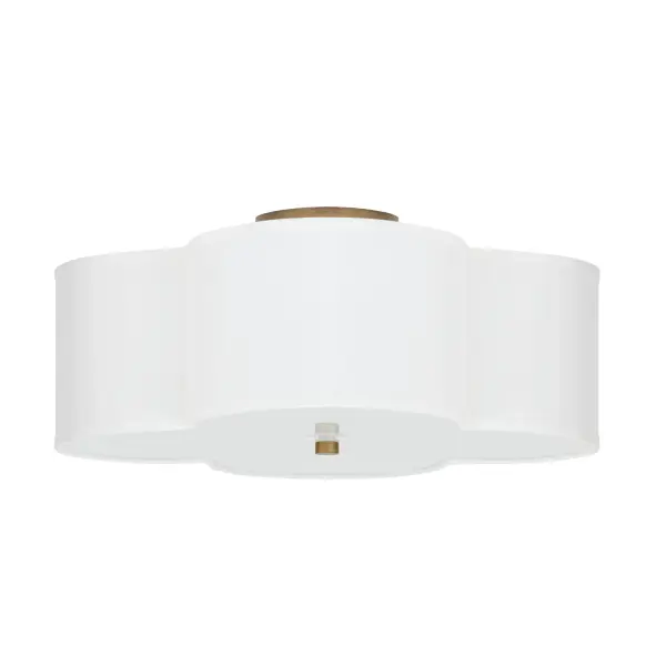 Quinn 4-Light Semi-Flush Mount in Brushed Gold