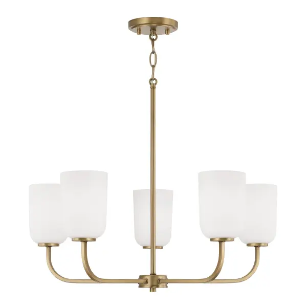 Lawson 5-Light Chandelier in Aged Brass