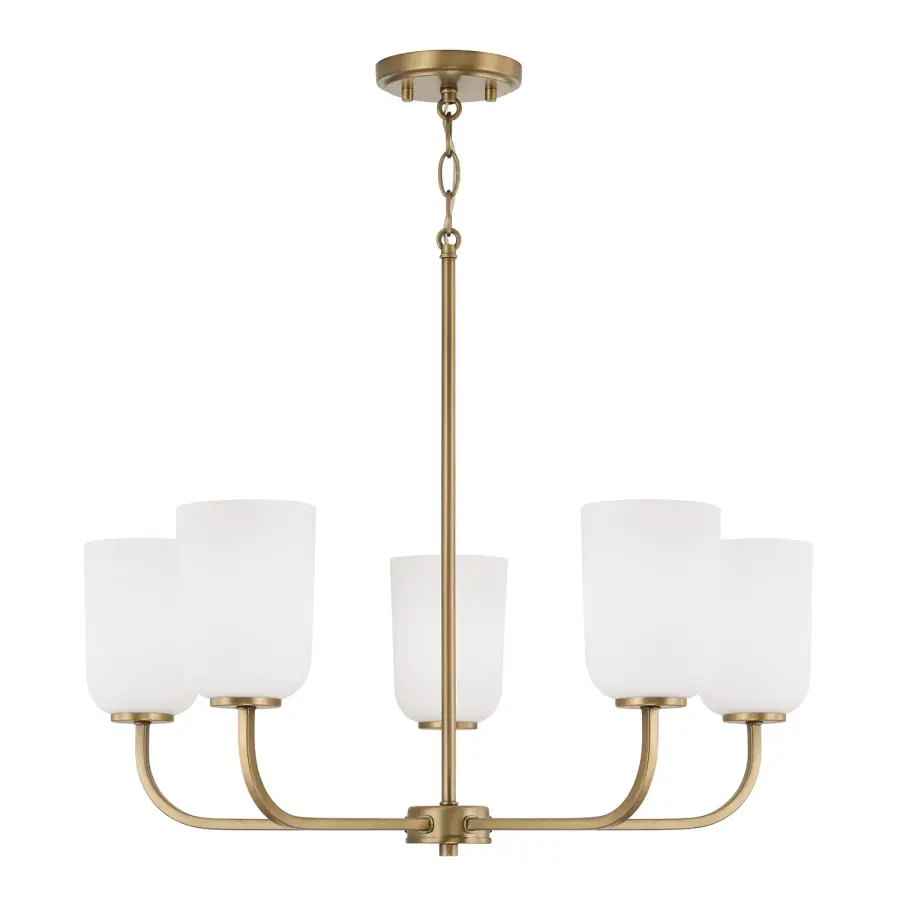 Lawson 5-Light Chandelier in Aged Brass