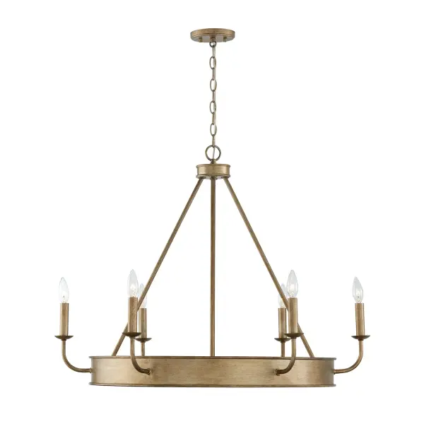 Nole 6-Light Chandelier in Mystic Luster