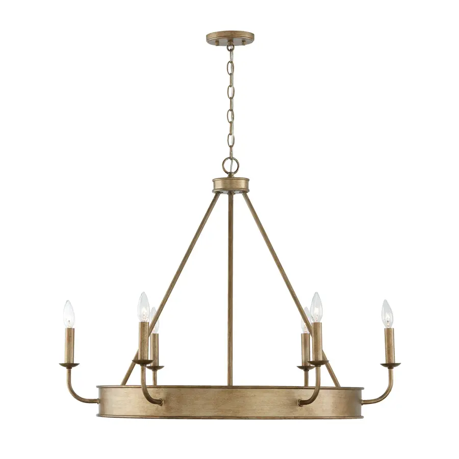 Nole 6-Light Chandelier in Mystic Luster