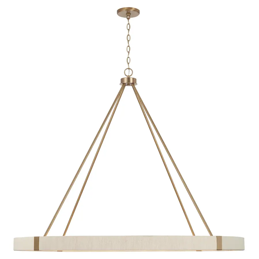 Delaney 12-Light Chandelier in Matte Brass