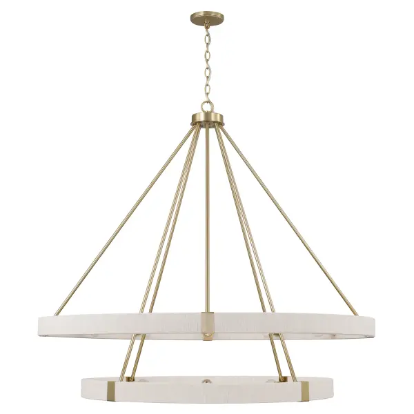 Delaney 20-Light Chandelier in Matte Brass