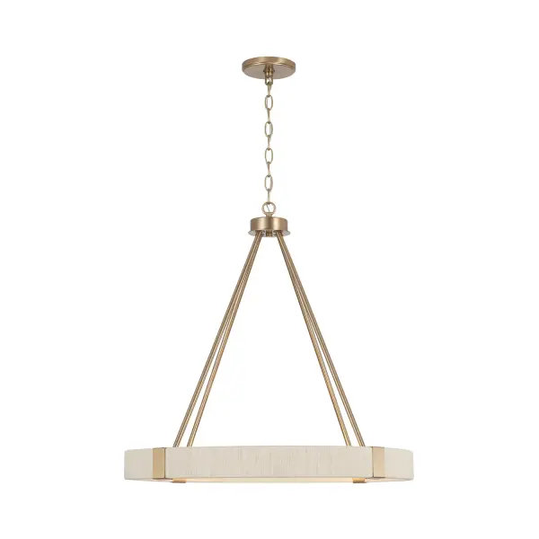 Delaney 4-Light Chandelier in Matte Brass