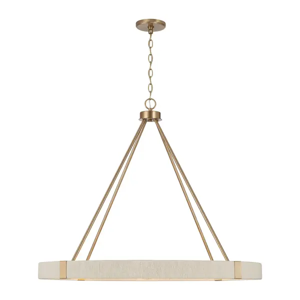 Delaney 8-Light Chandelier in Matte Brass