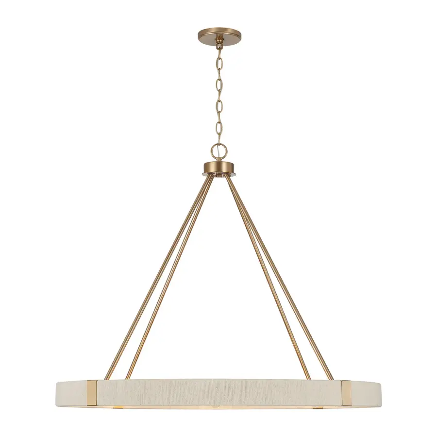 Delaney 8-Light Chandelier in Matte Brass