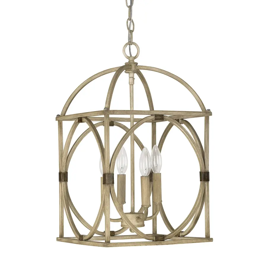 Surrey 4-Light Foyer Pendant in French Oak