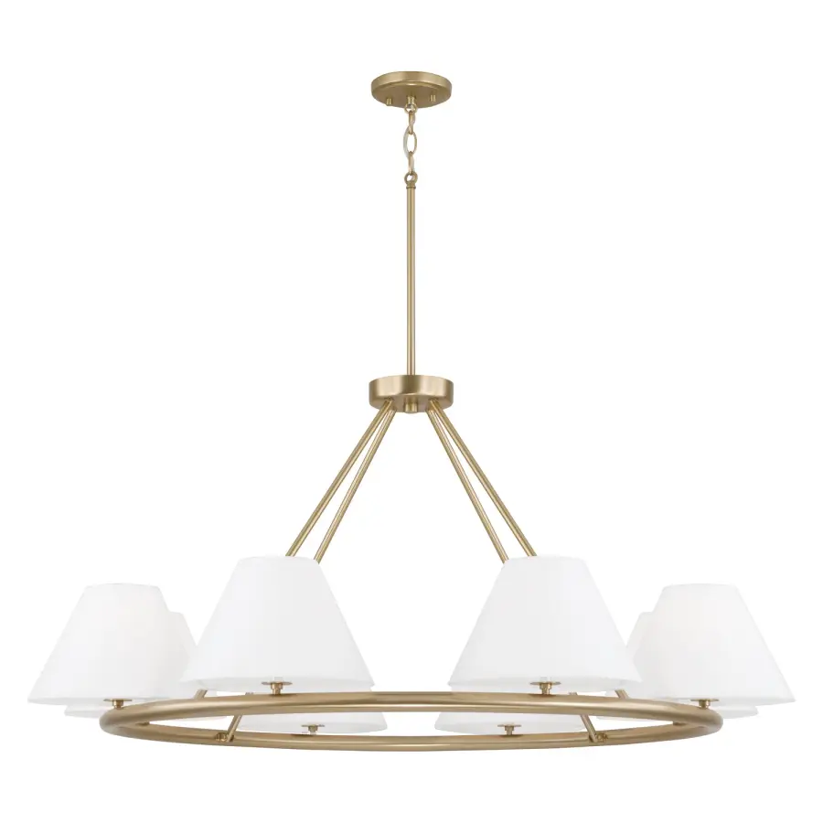 Sophisticated Linear Chandelier with Contemporary Brass Elegance
