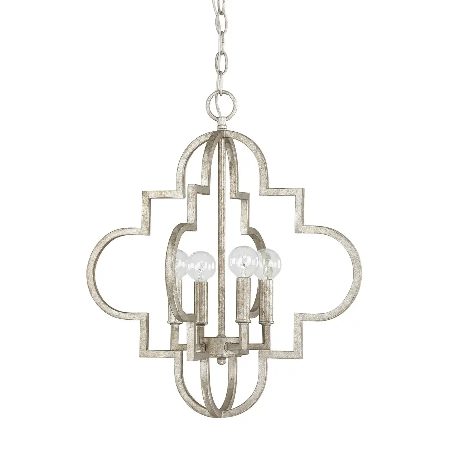 Ellis 4-Light Pendant in Antique Silver