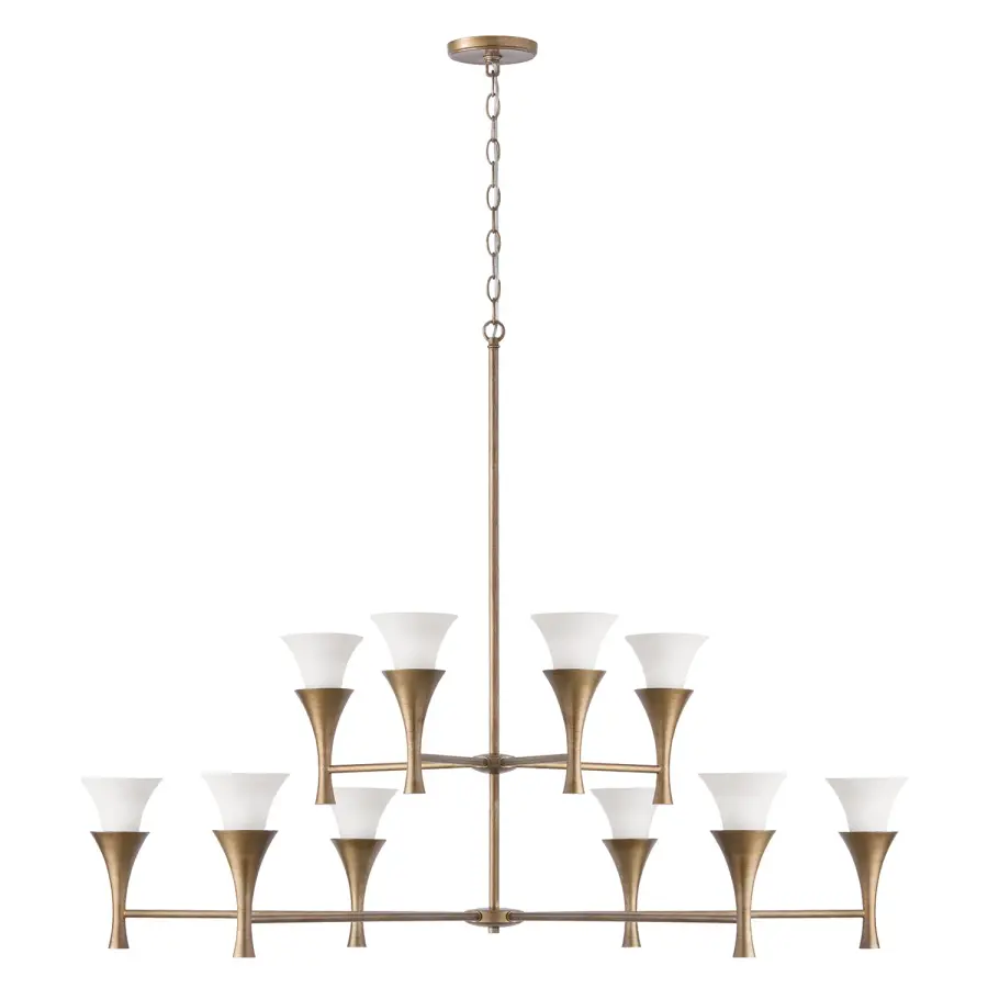 Nola 10-Light Chandelier in Mystic Luster