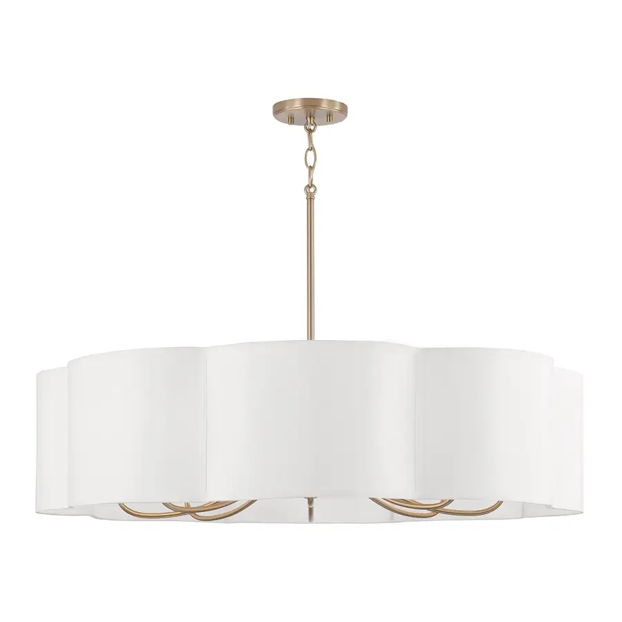 Sabine 8-Light Chandelier in Matte Brass