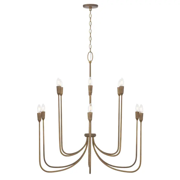 Marley 12-Light Chandelier in Mystic Bronze
