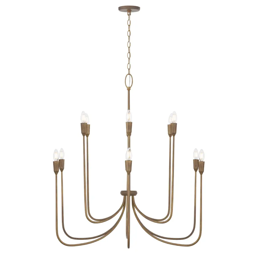 Marley 12-Light Chandelier in Mystic Bronze