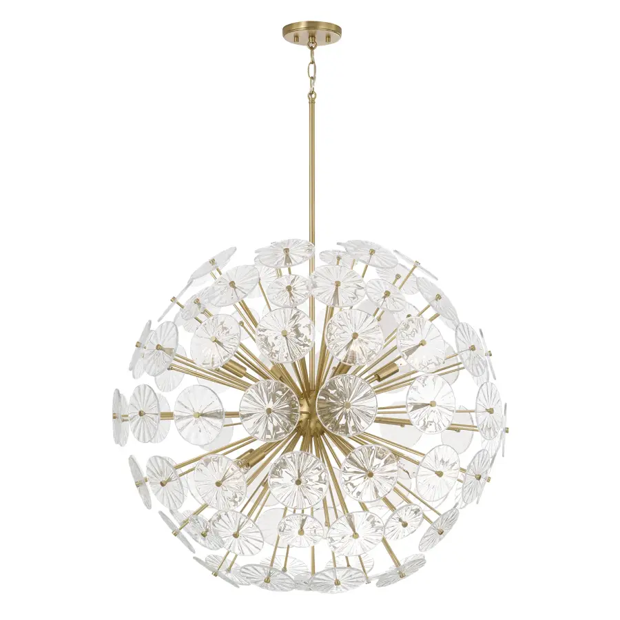 Emelie 8-Light Chandelier in Matte Brass