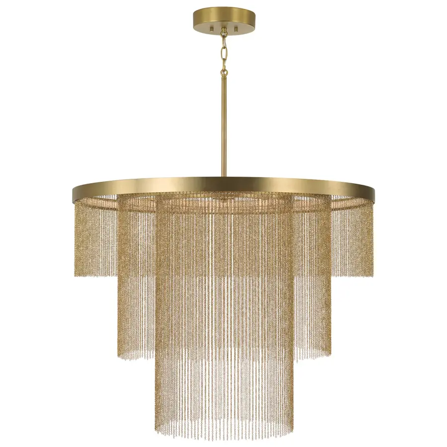 Rae 3-Light Chandelier in Aged Brass