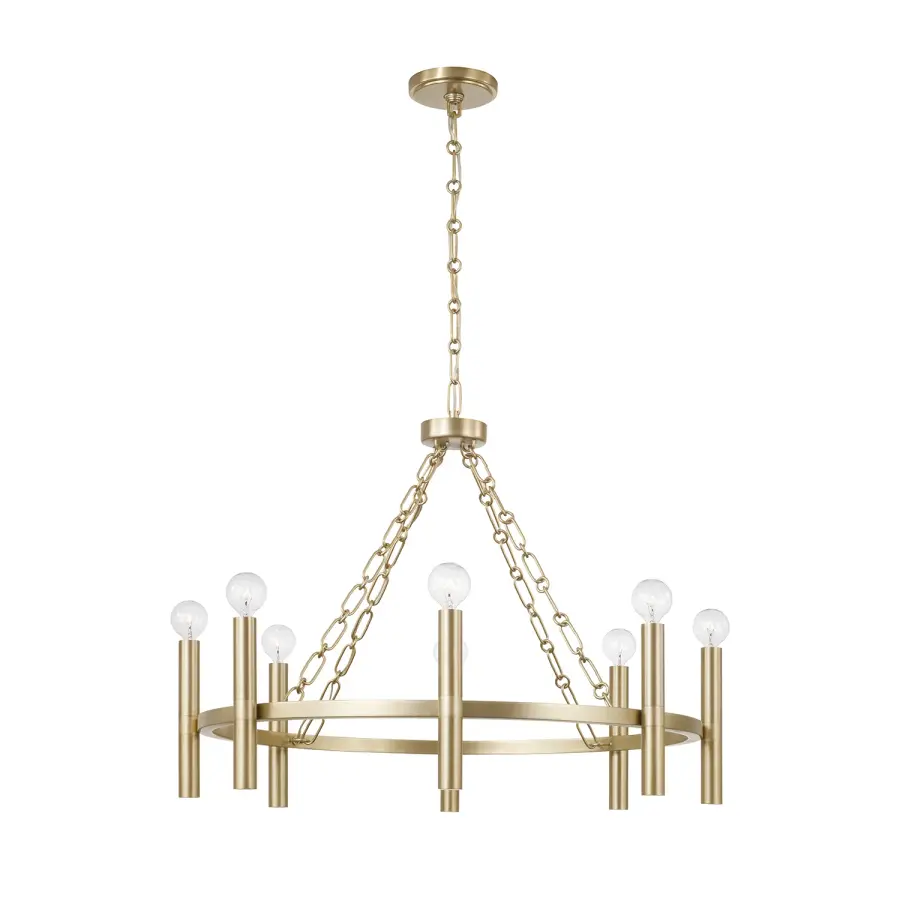 Winton 8-Light Chandelier in Matte Brass