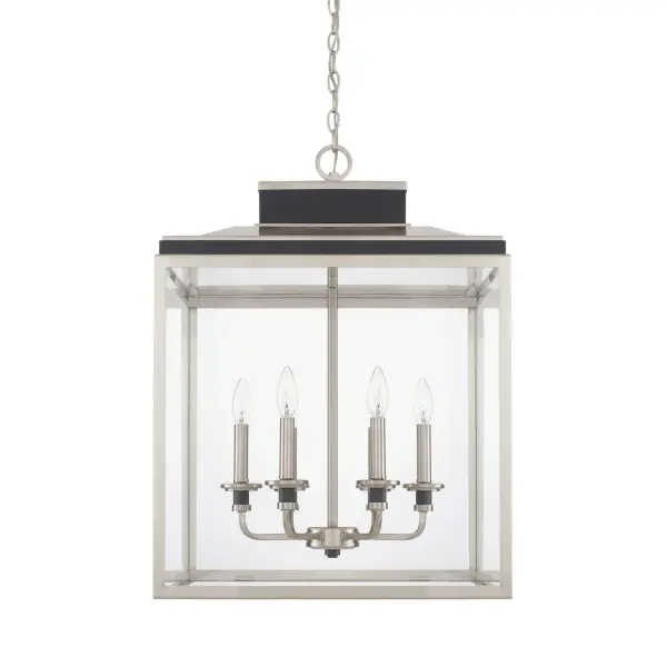 The Tux collection brings refined elegance to your entryway with its 6-light configuration and sophisticated Black Tie finish. At nearly 20 inches wide and 27.5 inches tall, this foyer pendant makes a striking first impression.