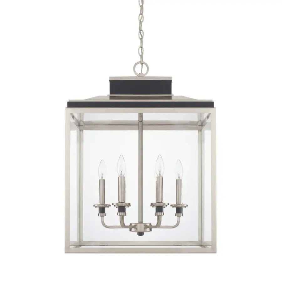 Tux 6-Light Foyer Pendant in Black Tie