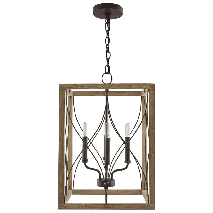 Tybee 4-Light Foyer Pendant in Nordic Grey