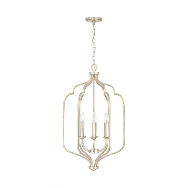 Ophelia 6-Light Foyer Pendant in Winter Gold