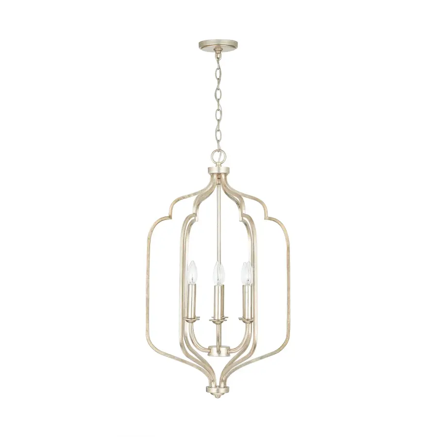 Ophelia 6-Light Foyer Pendant in Winter Gold