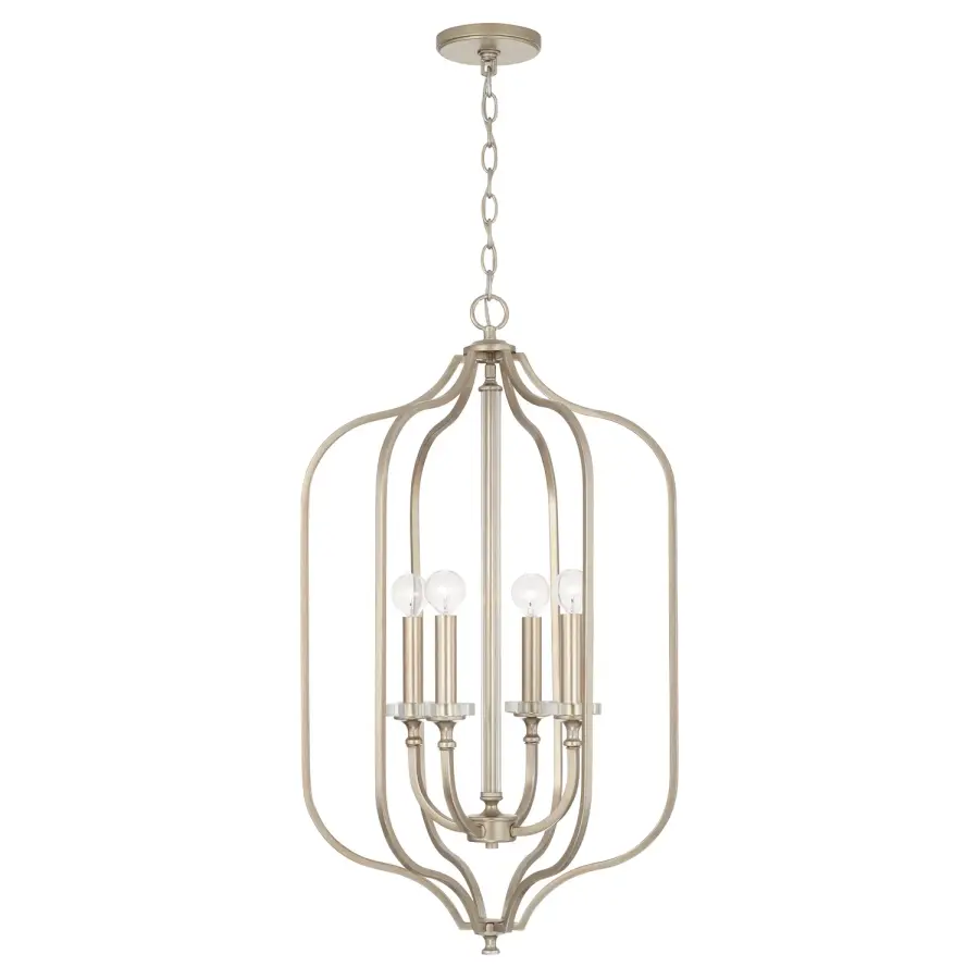 Breigh 4-Light Foyer Pendant in Brushed Champagne