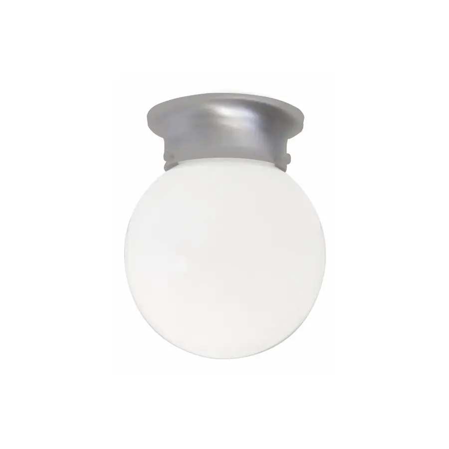Globe 1-Light Flush Mount in Matte Nickel