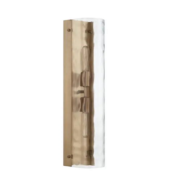 Lyra 2-Light Wall Sconce in Aged Brass