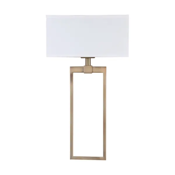 The Lynden 2-Light Sconce combines timeless brass finish with clean transitional design. Its 15-inch width and dual light sources provide excellent illumination for bathrooms, hallways, and bedrooms.
