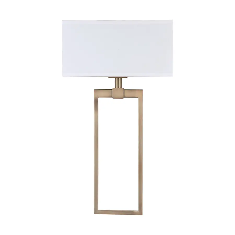 Lynden 2-Light Wall Sconce in Aged Brass