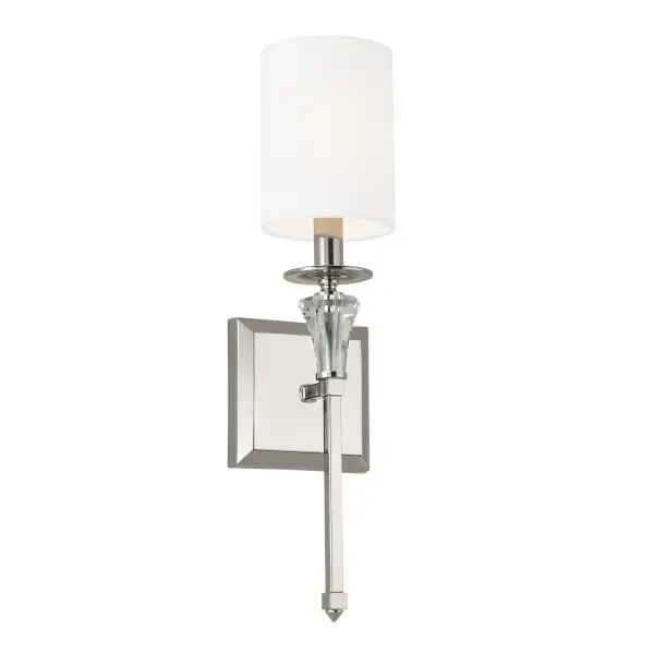 Laurent 1-Light Polished Nickel Sconce