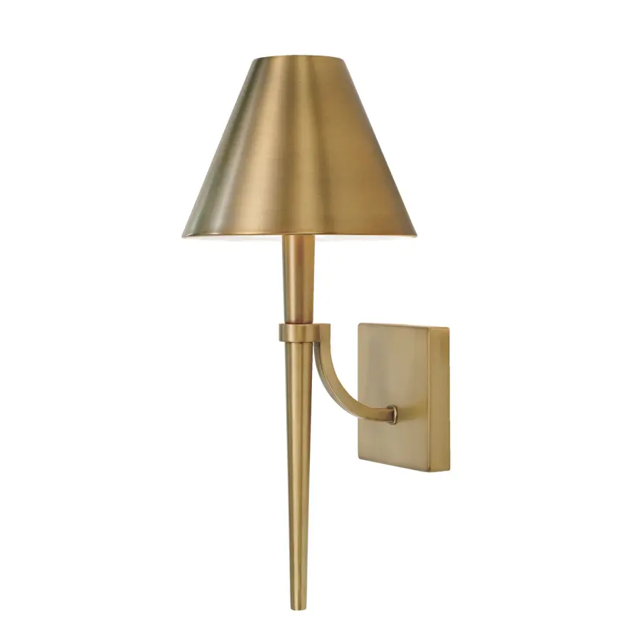 Holden 1-Light Aged Brass Wall Sconce