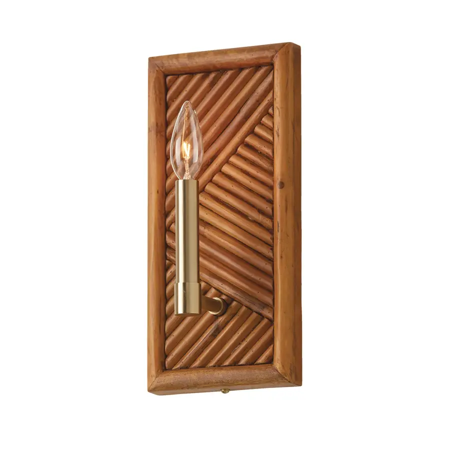 Soleil 1-Light Wall Sconce in Matte Brass