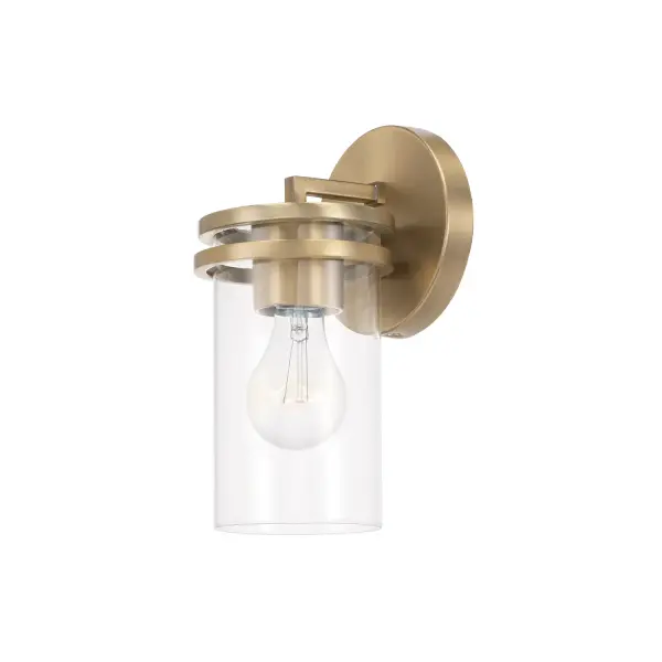 Fuller 1-Light Aged Brass Wall Sconce