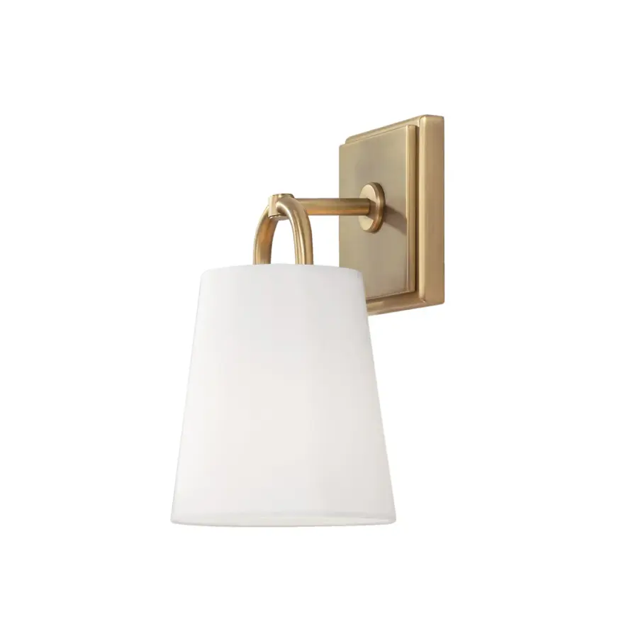 Brody 1-Light Aged Brass Wall Sconce