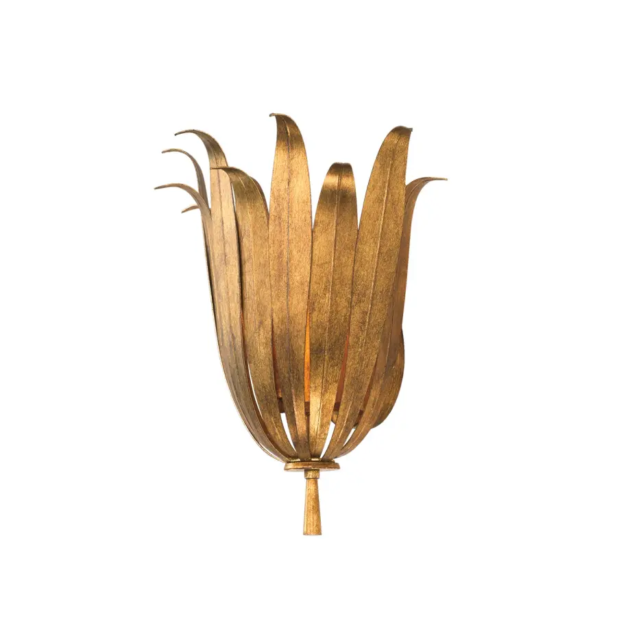Eden 1-Light Antique Gold Wall Sconce