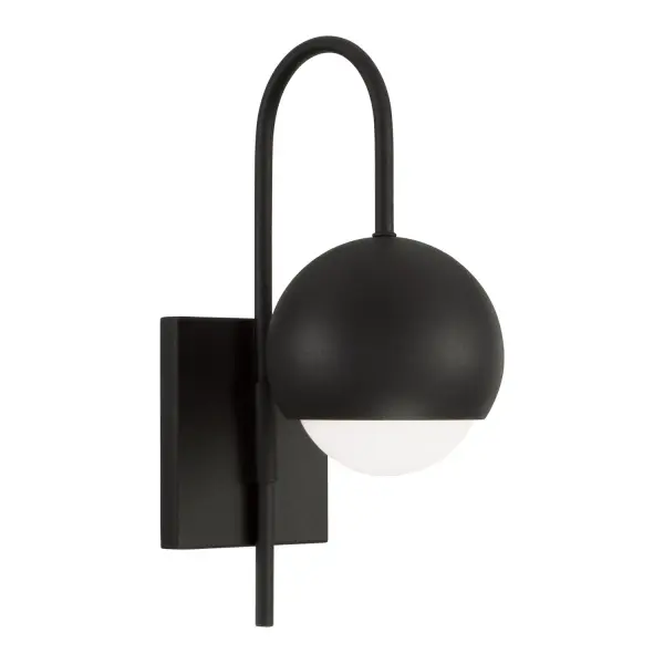 Dolby 1-Light Wall Sconce in Black Iron