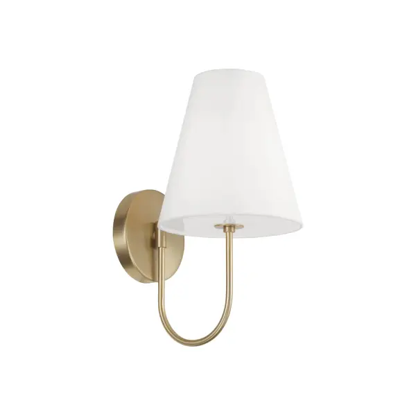 Julia 1-Light Wall Sconce in Matte Brass