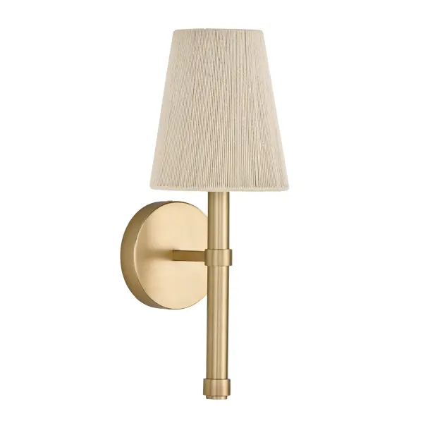 Mira 1-Light Wall Sconce in Matte Brass