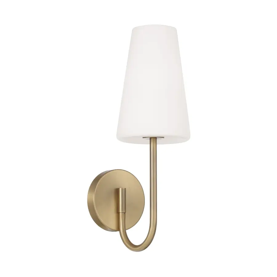 Averitt 1-Light Aged Brass Wall Sconce